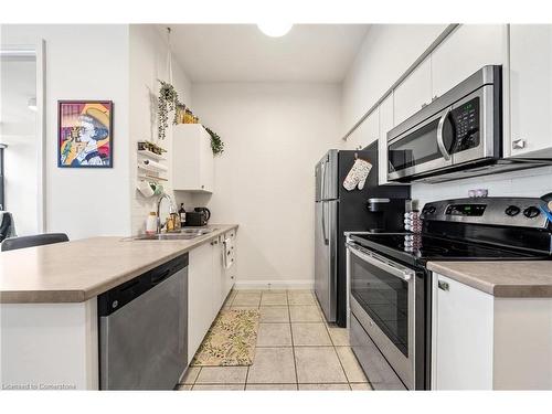 807-112 King Street E, Hamilton, ON - Indoor Photo Showing Kitchen With Double Sink