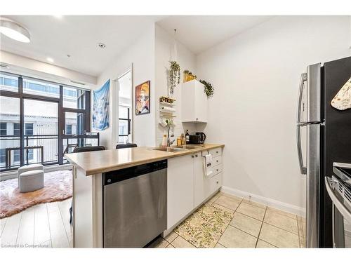 807-112 King Street E, Hamilton, ON - Indoor Photo Showing Kitchen With Double Sink