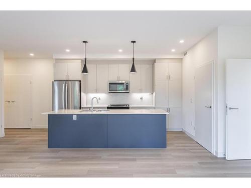 303-119 Lincoln Street, Welland, ON - Indoor Photo Showing Kitchen With Stainless Steel Kitchen With Upgraded Kitchen