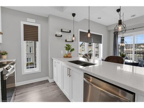 46 Waterlily Way, Stoney Creek, ON - Indoor Photo Showing Kitchen With Double Sink With Upgraded Kitchen