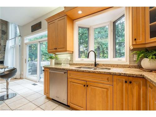 64 Nelson Street, Waterdown, ON - Indoor Photo Showing Kitchen With Double Sink