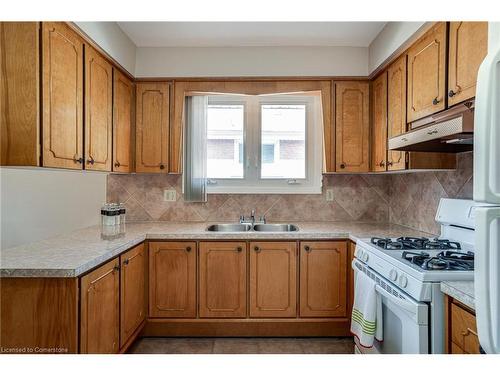 49 Anson Avenue, Hamilton, ON - Indoor Photo Showing Kitchen With Double Sink