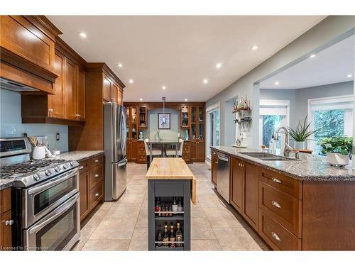 33 Cumminsville Drive, Flamborough, ON - Indoor Photo Showing Kitchen With Double Sink