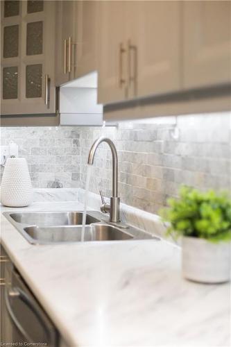 14-15 Derby Street, Hamilton, ON - Indoor Photo Showing Kitchen With Double Sink With Upgraded Kitchen