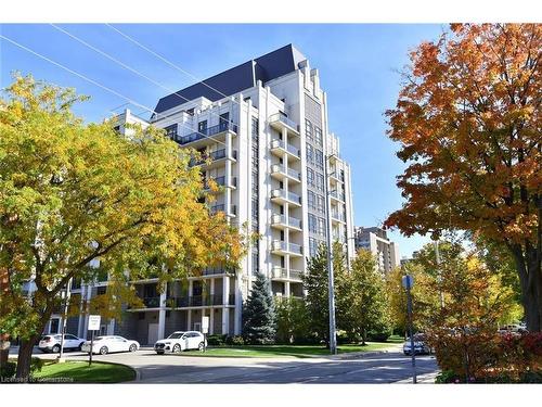 210-90 Charlton Street W, Hamilton, ON - Outdoor With Balcony With Facade