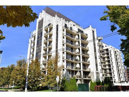 210-90 Charlton Street W, Hamilton, ON - Outdoor With Balcony With Facade