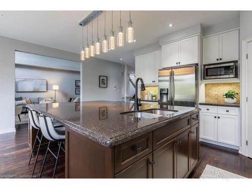 14 Stiles Street, Ancaster, ON - Indoor Photo Showing Kitchen With Double Sink With Upgraded Kitchen