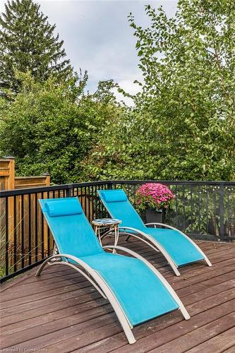 14 Stiles Street, Ancaster, ON - Outdoor With Above Ground Pool With Deck Patio Veranda With Backyard