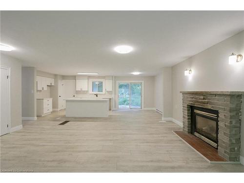 24 Parkside Avenue, South Bruce Peninsula, ON - Indoor Photo Showing Living Room With Fireplace