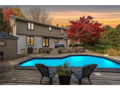 2091 Canterbury Drive, Burlington, ON - Outdoor With In Ground Pool With Deck Patio Veranda