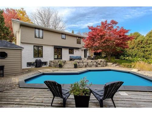 2091 Canterbury Drive, Burlington, ON - Outdoor With In Ground Pool With Deck Patio Veranda