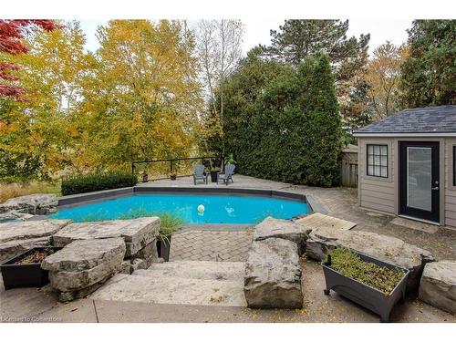 2091 Canterbury Drive, Burlington, ON - Outdoor With In Ground Pool With Backyard