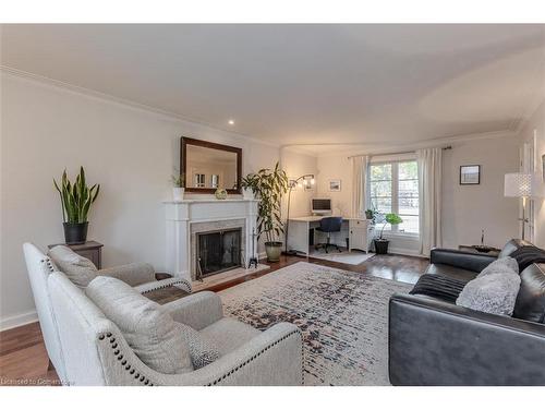 2091 Canterbury Drive, Burlington, ON - Indoor Photo Showing Living Room With Fireplace