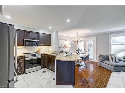 143 Foxborough Drive, Ancaster, ON - Indoor Photo Showing Kitchen With Upgraded Kitchen