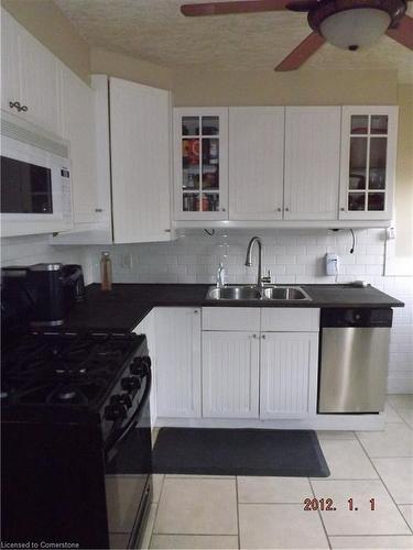 349 Fairfield Avenue, Hamilton, ON - Indoor Photo Showing Kitchen With Double Sink