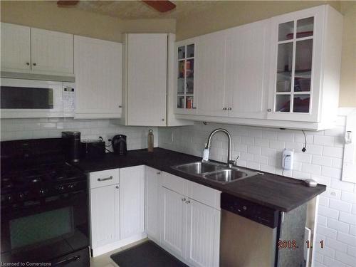 349 Fairfield Avenue, Hamilton, ON - Indoor Photo Showing Kitchen With Double Sink