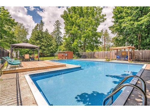 555 Ofield Road N, Flamborough, ON - Outdoor With In Ground Pool With Backyard