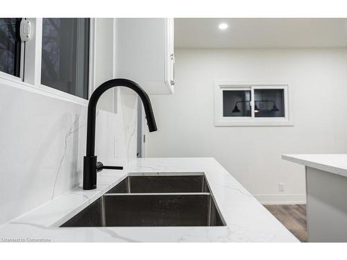 Main-145 Gage Avenue N, Hamilton, ON - Indoor Photo Showing Kitchen With Double Sink