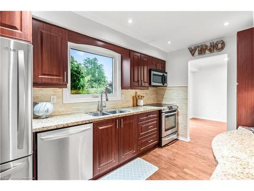 1464 Reynolds Avenue, Burlington, ON - Indoor Photo Showing Kitchen With Stainless Steel Kitchen With Double Sink