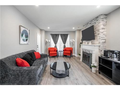 1024 Cedarwood Place, Burlington, ON - Indoor Photo Showing Living Room With Fireplace