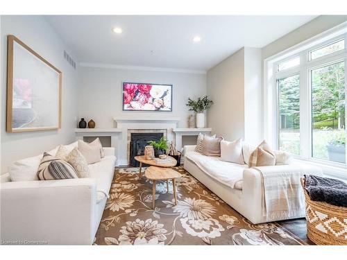 3 Oldenburg Road, Carlisle, ON - Indoor Photo Showing Living Room With Fireplace