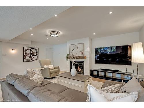 2365 Britannia Road, Burlington, ON - Indoor Photo Showing Living Room With Fireplace