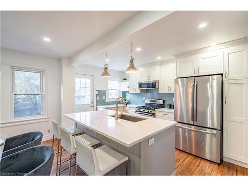 159 Cope Street, Hamilton, ON - Indoor Photo Showing Kitchen With Stainless Steel Kitchen With Upgraded Kitchen