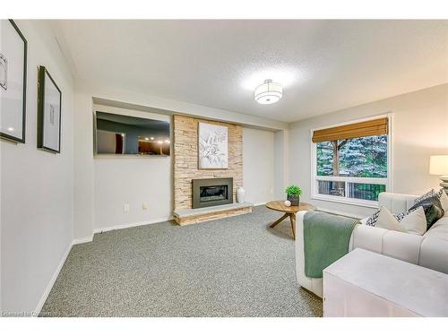 435 March Crescent, Oakville, ON - Indoor Photo Showing Living Room With Fireplace