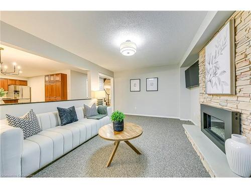 435 March Crescent, Oakville, ON - Indoor Photo Showing Living Room With Fireplace