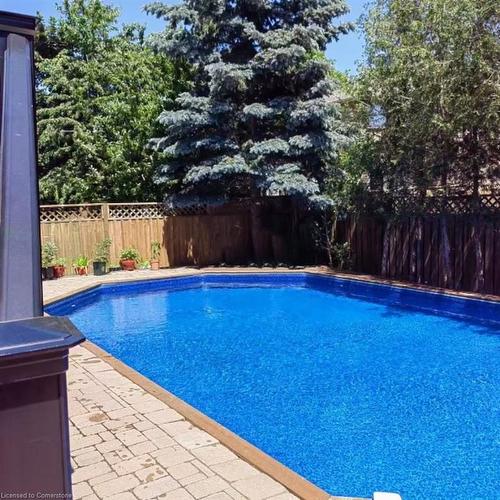 435 March Crescent, Oakville, ON - Outdoor With In Ground Pool With Backyard