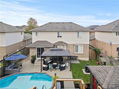 21 Tuscani Drive, Stoney Creek, ON - Outdoor With In Ground Pool With Deck Patio Veranda With Exterior