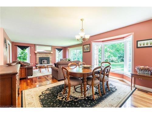 86 Ridge Road E, Grimsby, ON - Indoor Photo Showing Dining Room With Fireplace