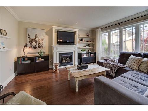 23 Barrett Avenue, Brantford, ON - Indoor Photo Showing Living Room With Fireplace