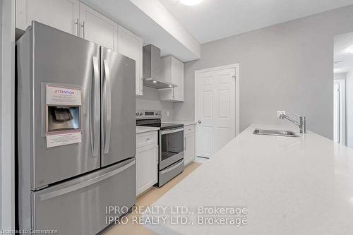 12 Oat Lane, Kitchener, ON - Indoor Photo Showing Kitchen With Stainless Steel Kitchen With Double Sink With Upgraded Kitchen