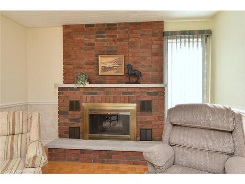 49 Nellida Crescent, Hamilton, ON - Indoor Photo Showing Living Room With Fireplace