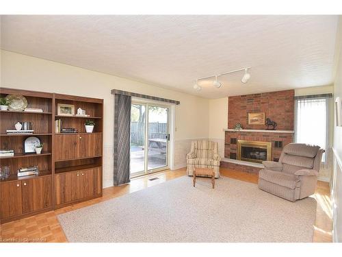 49 Nellida Crescent, Hamilton, ON - Indoor Photo Showing Living Room With Fireplace