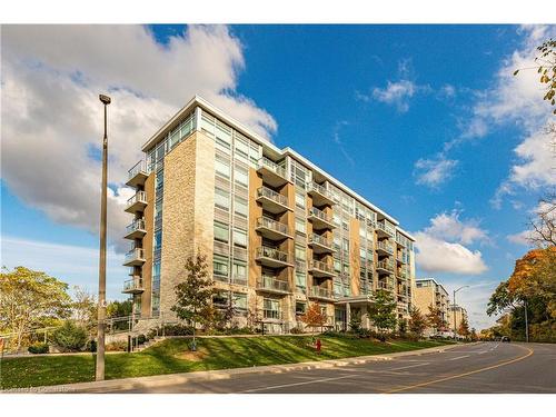 208-455 Charlton Avenue E, Hamilton, ON - Outdoor With Balcony With Facade