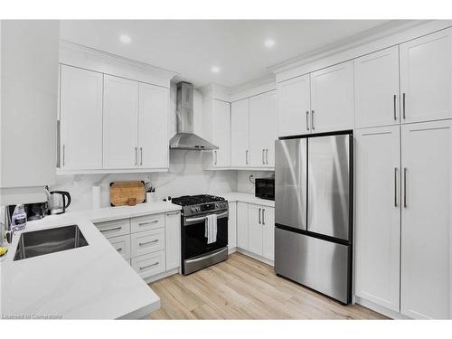 99 Chestnut Avenue, Hamilton, ON - Indoor Photo Showing Kitchen With Stainless Steel Kitchen With Double Sink