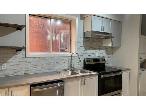 1-55 West Avenue S, Hamilton, ON - Indoor Photo Showing Kitchen With Double Sink