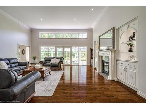 53 Ranch Road, Brantford, ON - Indoor Photo Showing Living Room With Fireplace