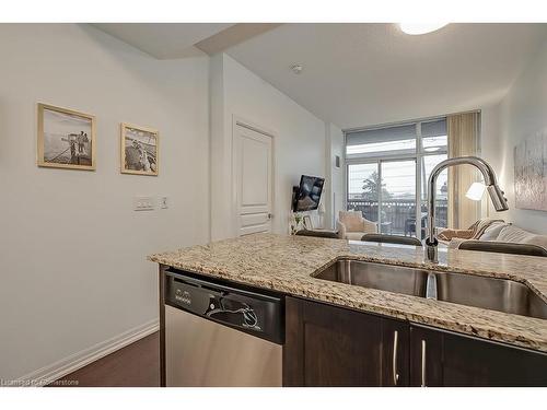 216-1940 Ironstone Drive, Burlington, ON - Indoor Photo Showing Kitchen With Double Sink