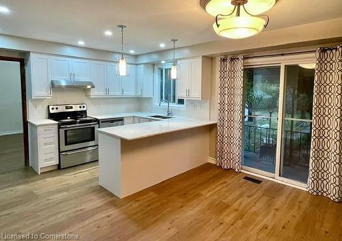 Main-412 Quigley Road, Hamilton, ON - Indoor Photo Showing Kitchen With Double Sink