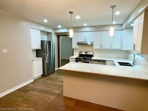 Main-412 Quigley Road, Hamilton, ON - Indoor Photo Showing Kitchen With Double Sink