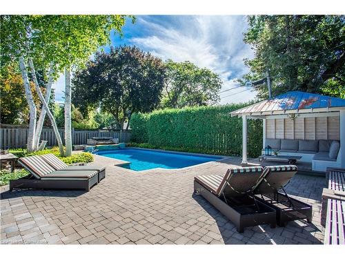 578 Catherine Street, Burlington, ON - Outdoor With In Ground Pool With Backyard