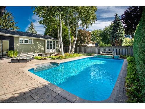 578 Catherine Street, Burlington, ON - Outdoor With In Ground Pool With Backyard