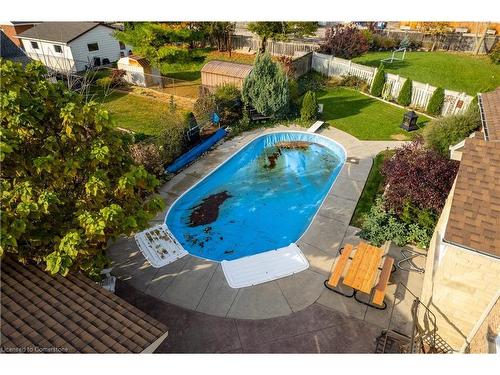 48 Tuscani Drive, Stoney Creek, ON - Outdoor With In Ground Pool With Backyard