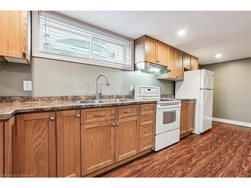 Basement-1 Reno Avenue, Hamilton, ON - Indoor Photo Showing Kitchen With Double Sink