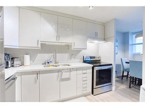 407-215 Glenridge Avenue, St. Catharines, ON - Indoor Photo Showing Kitchen With Double Sink With Upgraded Kitchen