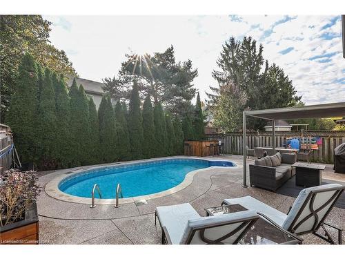 18 Merritt Crescent, Grimsby, ON - Outdoor With In Ground Pool With Backyard