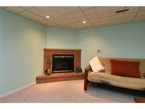 39 Twenty Place Boulevard, Hamilton, ON - Indoor With Fireplace